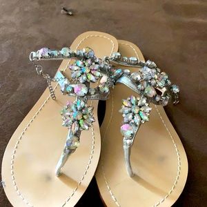 These bling sandals are so adorable